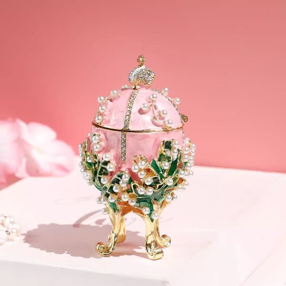 Vintage-style Easter Enamel Egg
