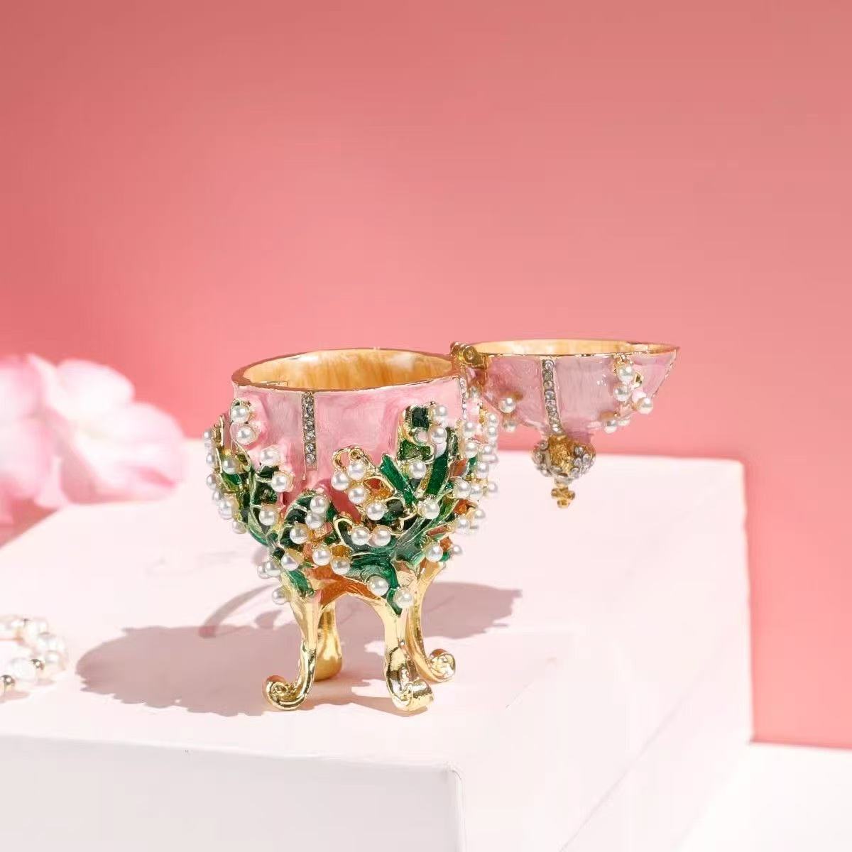 Vintage-style Easter Enamel Egg