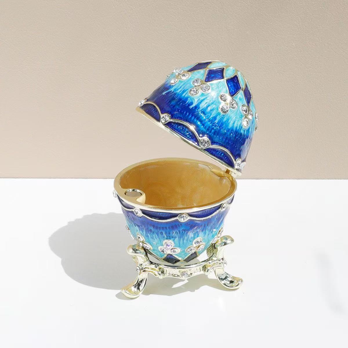 Vintage-style Easter Enamel Egg