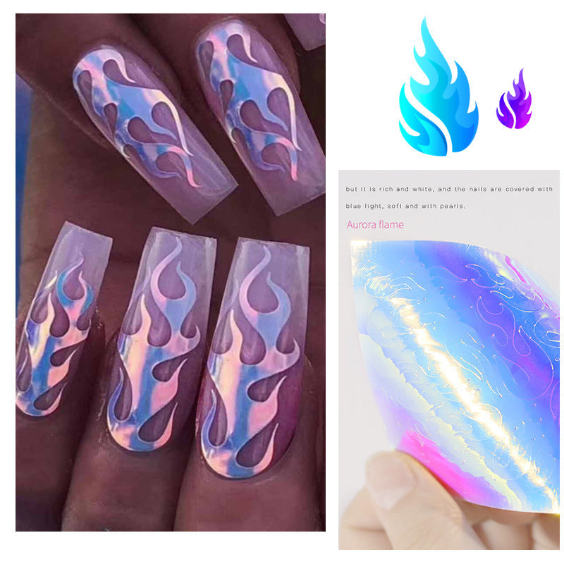 Flame Nail stickers