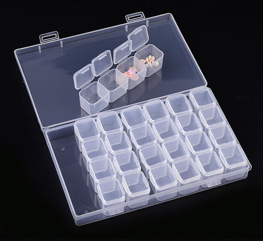 28 Grid Transparent Detachable Storage Box