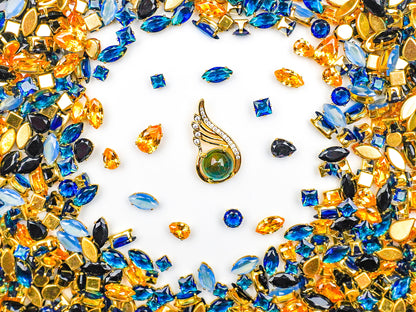 Royal Jewels-Navy Bloom