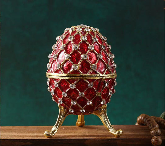 Vintage-style Easter Enamel Egg