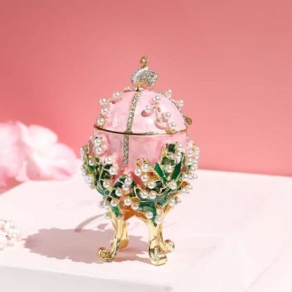 Vintage-style Easter Enamel Egg