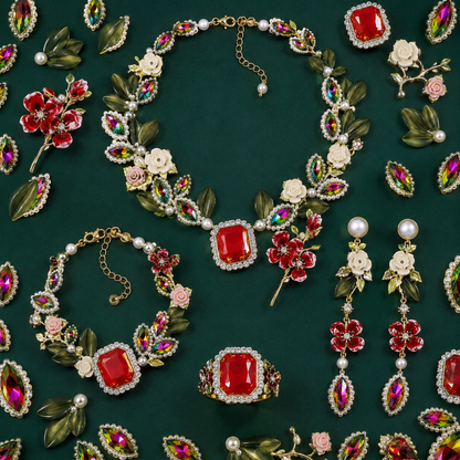 (Fantasy) Jewel Drop-Floral Relic