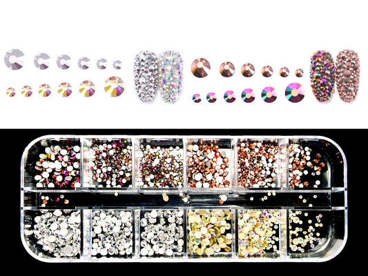 Mix Rose Rhinestones Crystal Flatback BD05-H