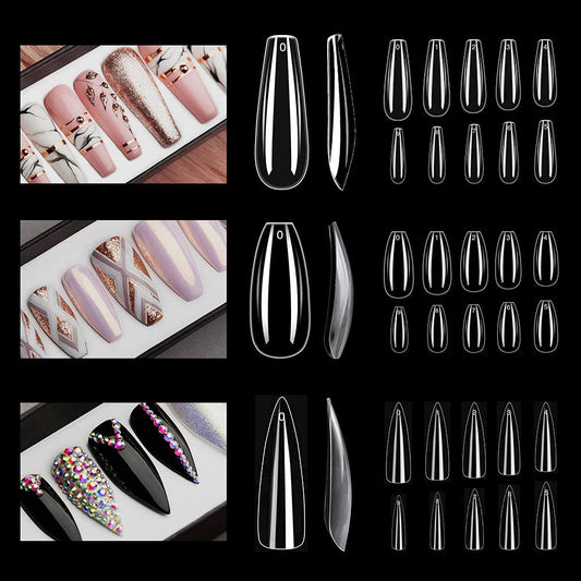 96 pcs Clear/Matt Full Nails Tips (Press on nails)