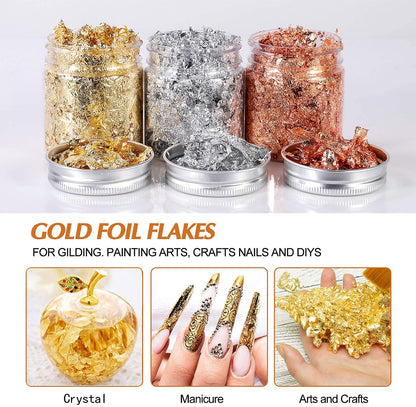 Gold Foil Nail Art Set