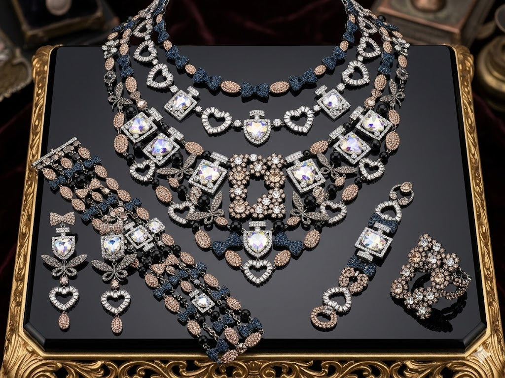 Jewel Drop-Romance In Black